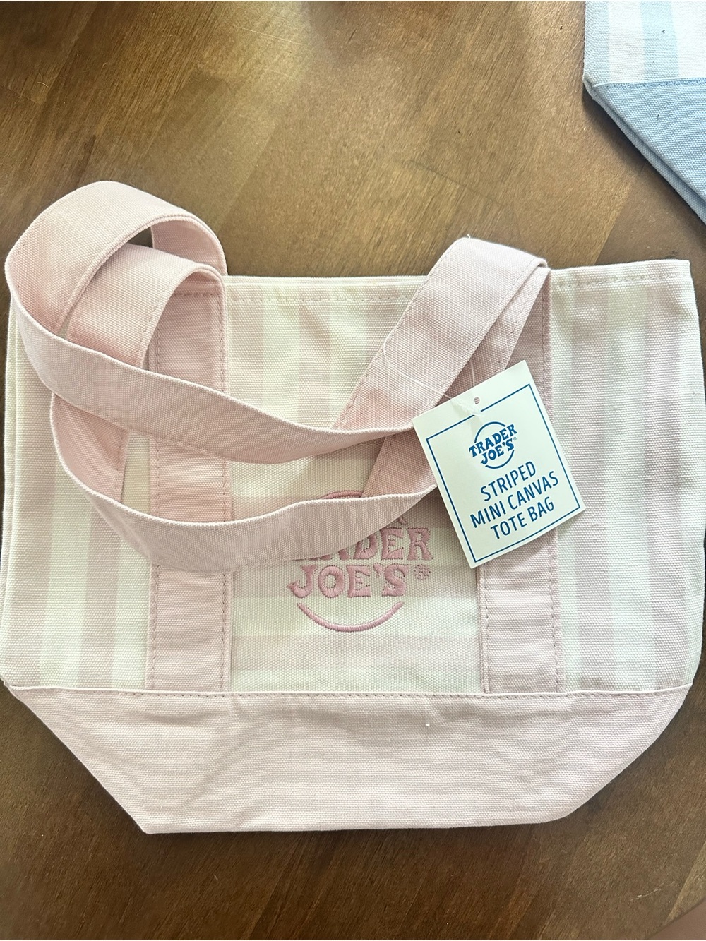 Trader Joe’s Striped Mini Canvas Tote Bag